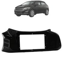 Moldura 9 Polegadas Painel Multimidia 2 Din GM Onix 2012 Até 2018 Black Piano