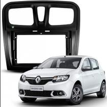 Moldura 9 Polegadas Sandero 2015 2016 2017 2018 Preto Fosco