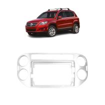 Moldura 9" polegadas volkswagen tiguan 2009/11 prata Moldura 9" polegadas volkswagen tiguan 2009/11 prata