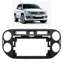 Moldura 9 polegadas vw tiguan 2012 a 2017 preta fosca