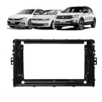 Moldura 9" polo virtus t-cross 2017 a 2019 black piano