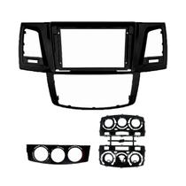 Moldura 9" Toyota Hilux e SW4 2006/2015 Ar Analógico - Black Piano - 6215 Moldura 9" Toyota Hilux e SW4 2006/2015 Ar Analógico - Black Piano - 6215