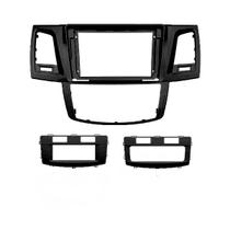 Moldura 9" Toyota Hilux e SW4 2006/2025 Ar Digital - Black Piano - 6214