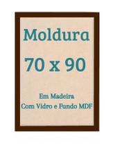 Moldura 90x70 Quadro com Vidro e Fundo MDF ou 70x90 Moldura 90x70 Quadro com Vidro e Fundo MDF ou 70x90