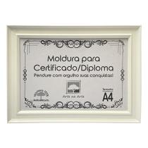 Moldura A4 Quadro Certificado Diploma Premium e Tela Acetato