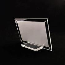 Moldura Acrílica Transparente para Mesa - Ideal para Fotos, Pôsteres e Certificados