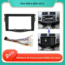 Moldura Adaptadora De Rádio Automotivo De 9 Polegadas Para Toyota RAV4 2005-2013 Kit De Montagem Moldura Adaptadora De Rádio Automotivo De 9 Polegadas Para Toyota RAV4 2005-2013 Kit De Montagem