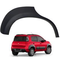 Moldura Aplique Paralama Traseiro Fiat Uno Way 2015 2016 2017 2018 2019 2020 2021 Lado Direito Preto