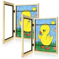 Moldura artística Moldura de arte infantil GULETHUN, abertura frontal de 9 x 12 polegadas