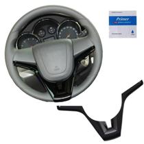 Moldura Black Piano para Volante Cruze Cobalt Tracker Spin Prisma Sonic Onix Montana