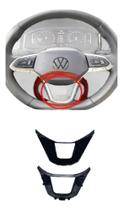 Moldura Black Piano Volante Nivus Passat Tiguan Jetta Novo