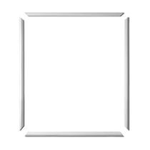 Moldura Boiserie Eva Autocolante 60X70Cm 2,3Cm Branco