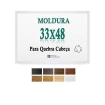 Moldura Branca 33X48 Quebra Cabeça Grow 500 Peças + Petg