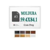 Moldura Branca 59,4X84,1 A1 Poster Quadro Arte Paisagem Petg