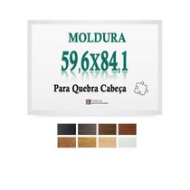 Moldura Branca 59,6X84,1 Quebra Cabeça Grow 1000 Peças Petg