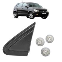 Moldura + Buchas Externa Retrovisor Paralama Polo 2007 Á 2015 Moldura + Buchas Externa Retrovisor Paralama Polo 2007 Á 2015