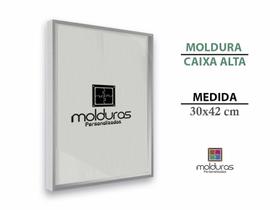 Moldura caixa alta A3 30x42 cm poster decorativo com PETG