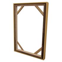 Moldura Canaleta Flutuante para Telas Decorativas 4,5cm 60x90cm c/ Chassis - Várias Cores