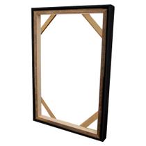 Moldura Canaleta Flutuante para Telas Decorativas 4,5cm 60x90cm c/ Chassis - Várias Cores Moldura Canaleta Flutuante para Telas Decorativas 4,5cm 60x90cm c/ Chassis - Várias Cores