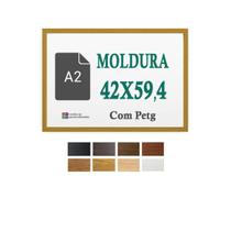 Moldura Caramelo 42X59,4 Cm Para Folha A2 Arte Com + Petg