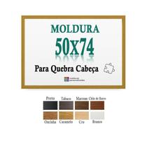 Moldura Caramelo 50X74 Para Quebra Cabeça 1000 Peças + Petg