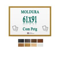 Moldura Caramelo 61X91 Cm Para Poster Imagem Arte Com Petg