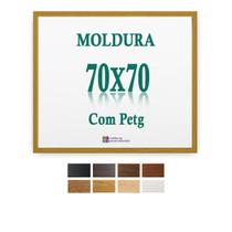 Moldura Caramelo 70X70 Cm Para Poster Decoração Arte Petg