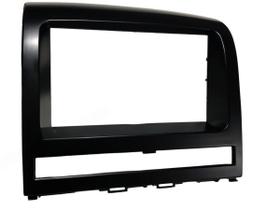 Moldura Carro Painel Central Dvd Multimidia Som Automotivo Tela Moderno Radio Mp5 Preto 2 Din Abs