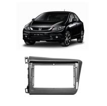 Moldura Central Multimídia Expex EPX9HO004 9 Polegadas Honda Civic 2012 2013 2014 2015 Grafite Android CarPlay