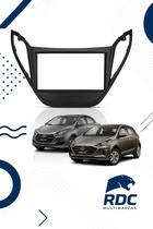Moldura Central Painel 2 Din Hyundai Hb20 Hb20s Multimídia Dvd
