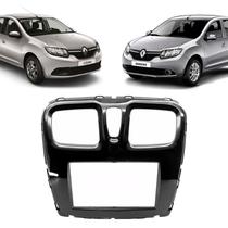 Moldura Central Painel 2 Din Renault Sandero Logan Multimídia