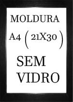 Moldura Certificado A4 (21X30) Porta Retrato Sem Vidro