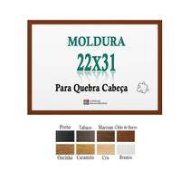 Moldura Chão De Barro 22X31 Quebra Cabeça 500 Pçs + Petg