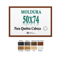 Moldura Chão De Barro 50X74 Quebra Cabeça 1000 Pcs + Petg