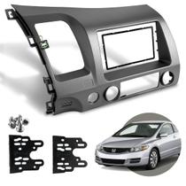 Moldura Cinza 7 Polegadas 2 Din New Civic 2007 A 09 10 2011