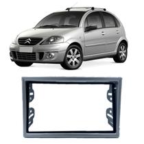 Moldura Citroen C3 2000 a 2013 2 DIN Prata Expex - EPX CI-524 Moldura Citroen C3 2000 a 2013 2 DIN Prata Expex - EPX CI-524