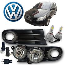 Moldura com Farol de Neblina Gol G5 2007 LED Par