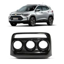 Moldura Comando Ar-condicionado Carbono Winnparts Tracker 2020 A 2022 Pi0180