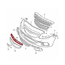 Moldura Cromada Da Grade Central Dianteira Do Radiador Original Agile 2014 A 94766198