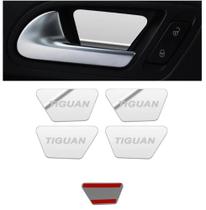 Moldura Cromada Espelhada Maçaneta Interna Volkswagen Tiguan Fsi 2009 2010 2011 2012 2013