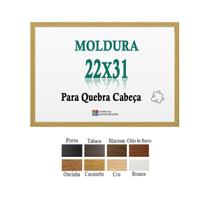 Moldura Cru 22X31 Para Quebra Cabeça Grow 500 Peças + Petg