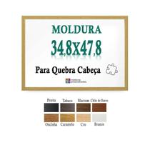 Moldura Cru 34,8X47,8 Para Quebra Cabeça Grow 500 Pçs + Petg