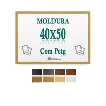 Moldura Cru 40X50 Cm Para Impresso Poster Arte Quadro Petg