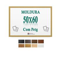 Moldura Cru 50X60 Cm Para Impresso Poster Arte Quadro Petg