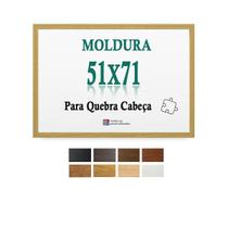 Moldura Cru 51X71 Para Quebra Cabeça Grow 1000 Pecas + Petg