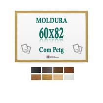 Moldura Cru 60X82 Cm Para Impresso Poster Arte Quadro Petg