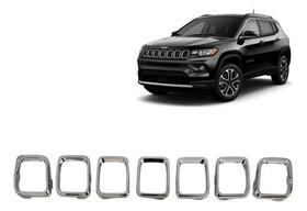 Moldura Da Grade Dianteira Compass Jeep 68351457aa Original Acabamento:BrilhanteCor:Prateado Moldura Da Grade Dianteira Compass Jeep 68351457aa Original Acabamento:BrilhanteCor:Prateado