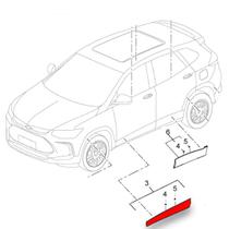 Moldura Da Porta Dianteira Lado Esquerdo Pecas Genuinas Gm Tracker 2021 A 2022 26227789