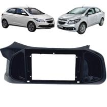 Moldura de Acabamento Central Multimídia 9 Polegadas Chevrolet Onix 2012 até 2019 Joy até 2021