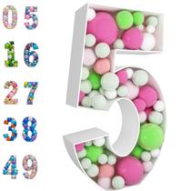 Moldura de balão em mosaico número 5, 3 pés, design JoyBox, aniversário Moldura de balão em mosaico número 5, 3 pés, design JoyBox, aniversário